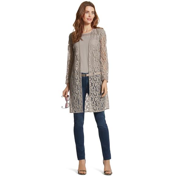 Chico's Denim - CHICO'S So Slimming Jeggings Size 8 Jean Leggings Dark Blue Wash Stretch Classic